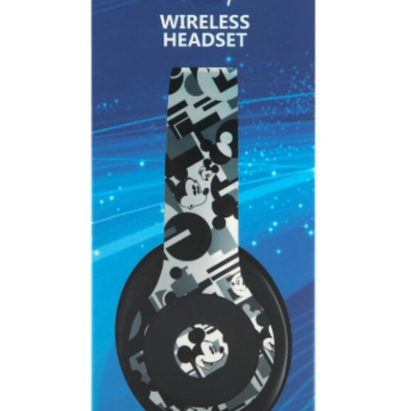 Disney Mickey Mouse Foldable Bluetooth® Over-Ear Headphones, Black/White/Gray - Picture 3 of 4